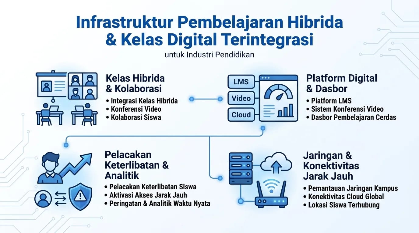 Infrastruktur Pembelajaran Hibrida & Kelas Digital Terintegrasi