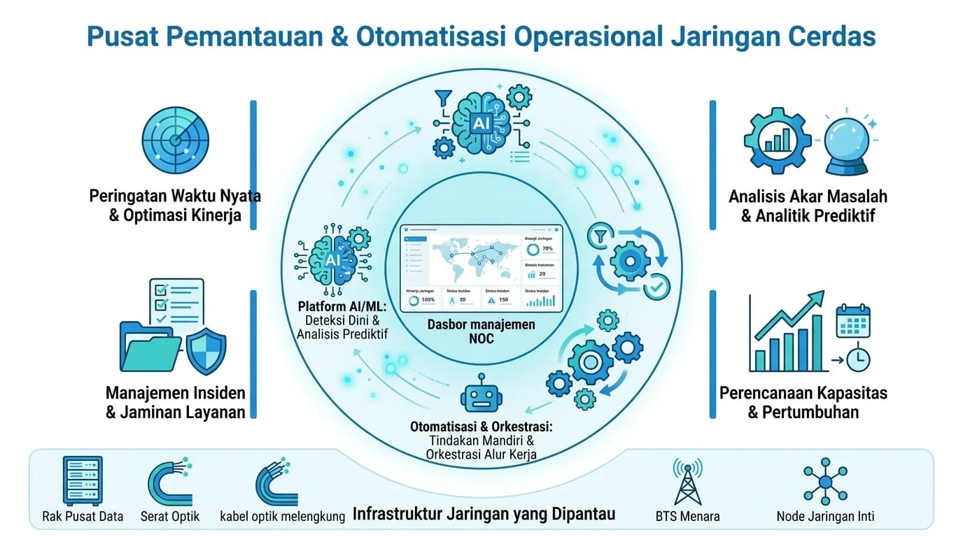 Pusat Pemantauan & Otomasi Operasional Jaringan Cerdas